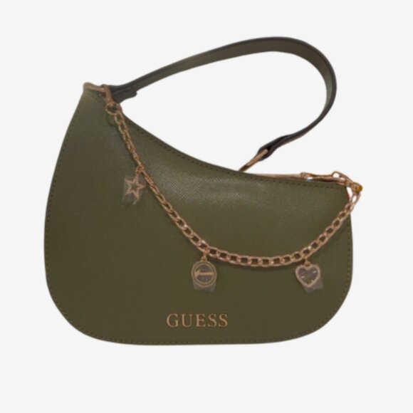 GUESS Olive Green Shoulder Bag Charms - Picture 1 of 7